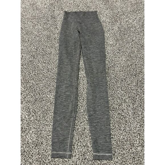 Lululemon gray full length leggings size 0. F40 - Picture 2 of 5